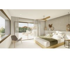 Villa en venta de estilo Ibicenco con vistas al mar, 4 dormitorios y piscina en Calpe, Ortenbach. SI